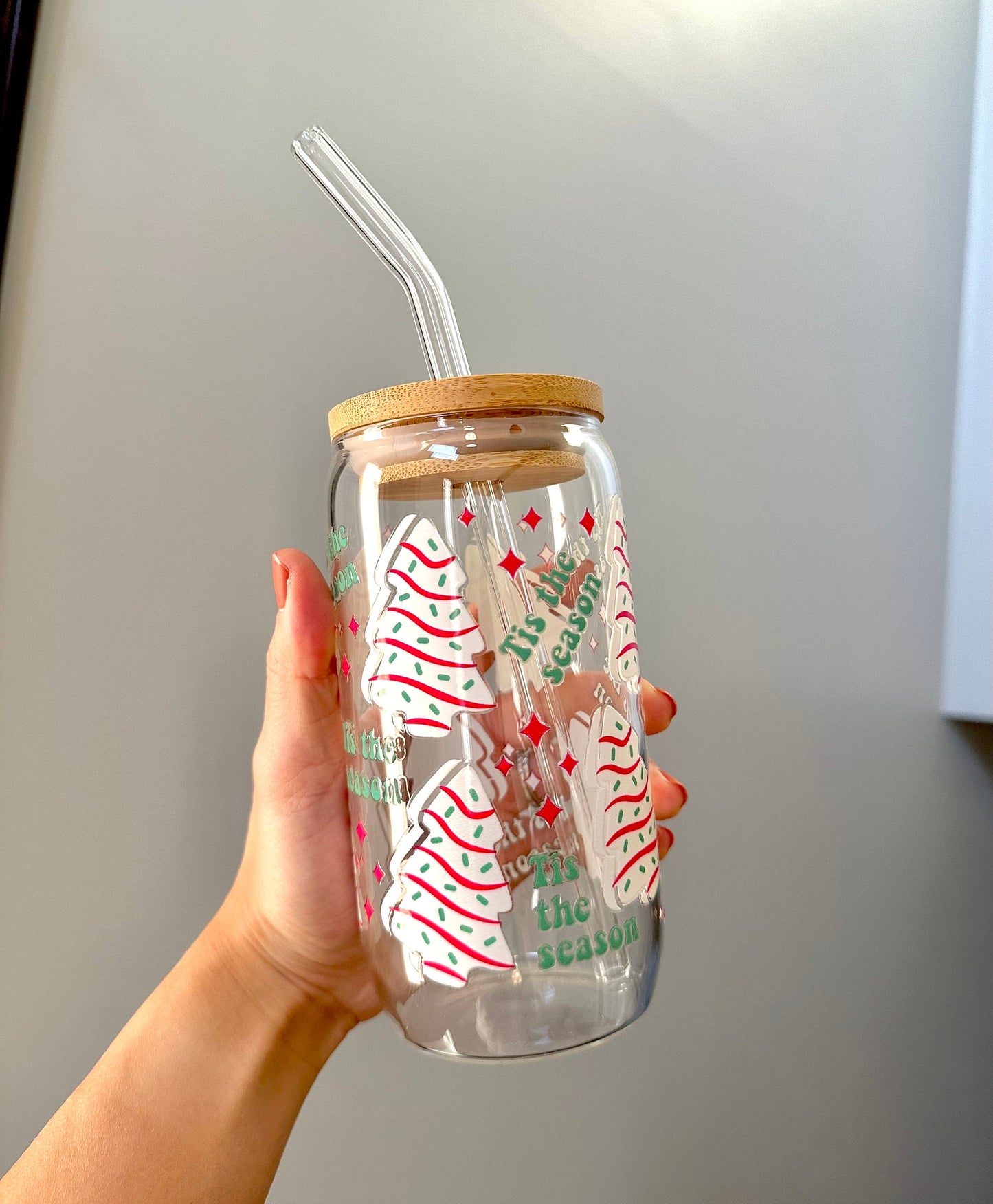 Holiday Tree Cup, Stocking Stuffer, Beer Glass, Cute Cup, Gift for Friends, Holiday Gift, Party Favor, Snack Gift