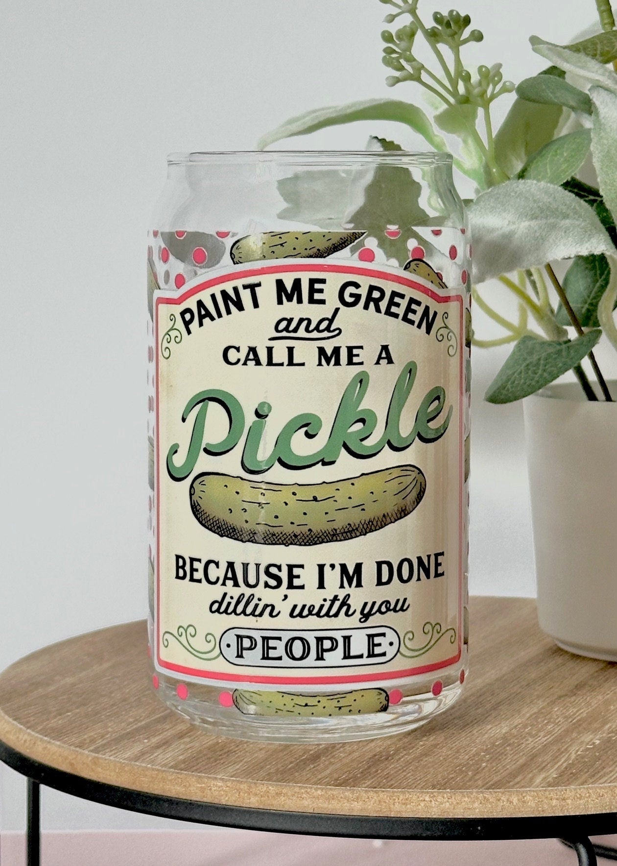 Pickle Cup, Pickle Lover Cup, Beer Glass, Coffee Cup, Funny Gift, Gift for Friend, Party Favor