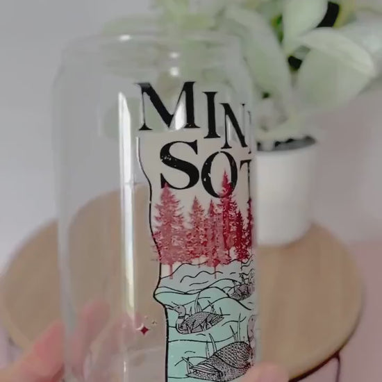 Minnesota Cup, Minnesota Gift, Beer Glass, Coffee Cup, Gift for Friend, Gift for Coworker, Party Favor